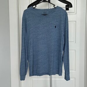Classic Blue Long Sleeve Tee by Polo by Ralph Lauren